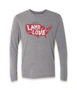 Online Nayked Apparel Men'S Ridiculously Soft Lightweight Long Sleeve Graphic Tee | Land That I Love