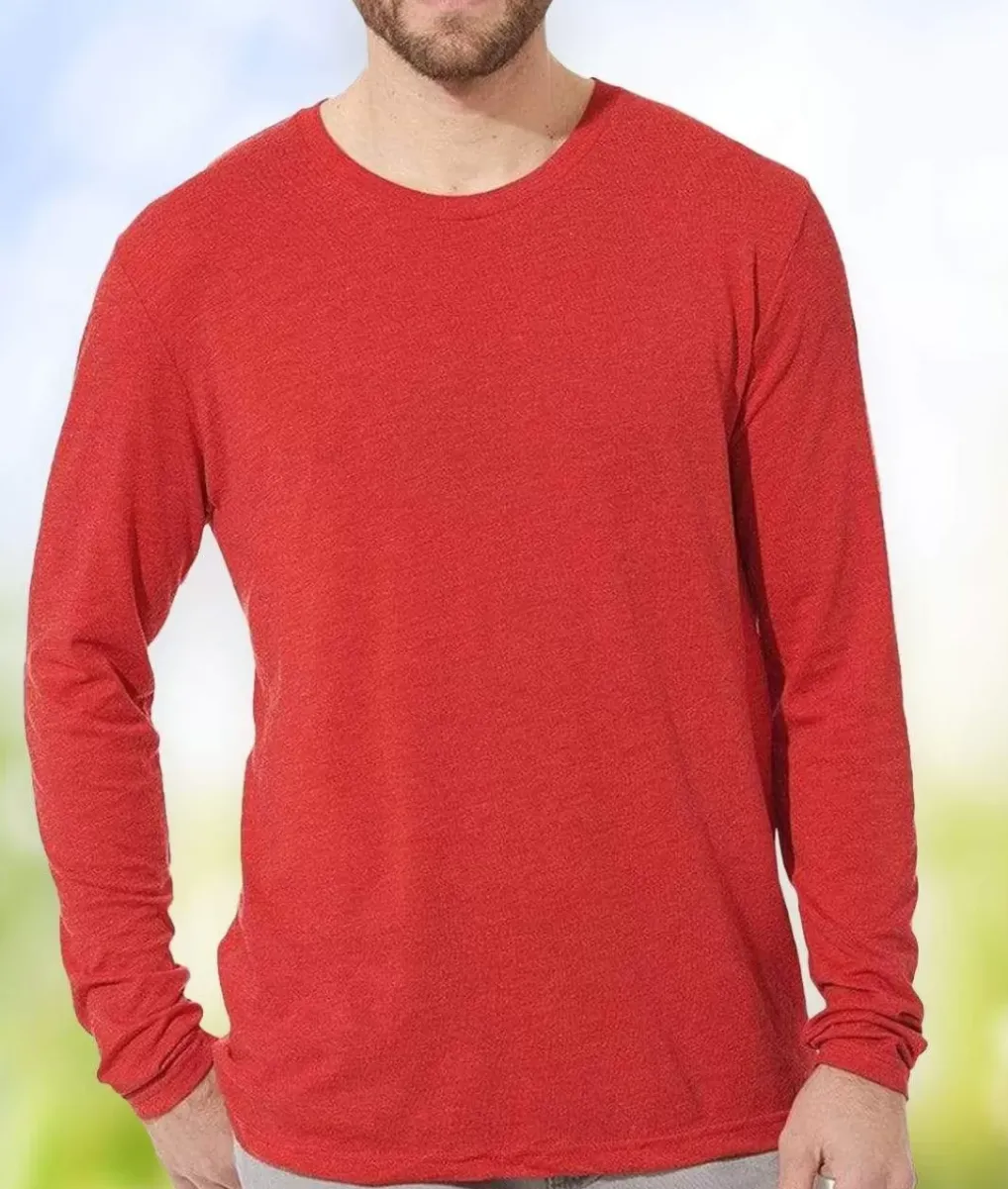 Clearance Nayked Apparel Men'S Ridiculously Soft Lightweight Long Sleeve Crew Shirt