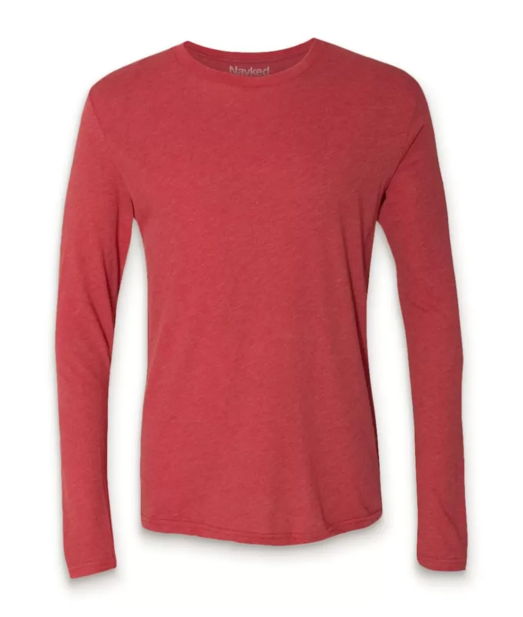 Clearance Nayked Apparel Men'S Ridiculously Soft Lightweight Long Sleeve Crew Shirt