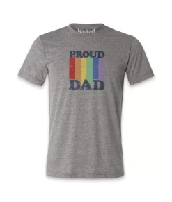 Clearance Nayked Apparel Men'S Ridiculously Soft Lightweight Graphic Tee | Proud Dad
