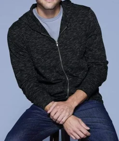 Sale Nayked Apparel Men'S Ridiculously Soft Lightweight Full-Zip Hoodie