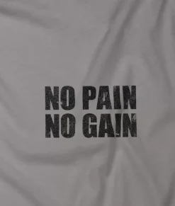 Fashion Nayked Apparel Men'S Ridiculously Soft Lightweight Graphic Tee | No Pain No Gain