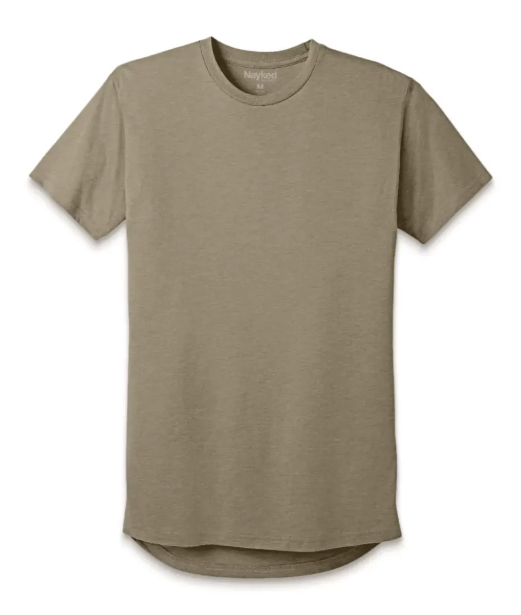 Clearance Nayked Apparel Men'S Ridiculously Soft Longline Tee