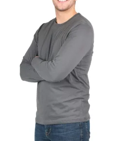 Best Nayked Apparel Men'S Ridiculously Soft Long Sleeve 100% Cotton T-Shirt