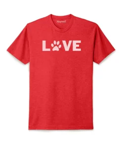 Best Nayked Apparel Men'S Ridiculously Soft Midweight Valentine'S Day Graphic T-Shirt | Love My Pet