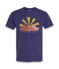 Online Nayked Apparel Men'S Ridiculously Soft Midweight Graphic Tee | Adventure Awaits
