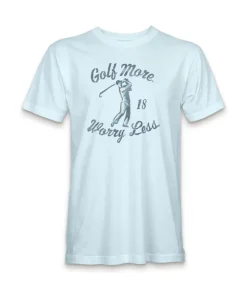 Outlet Nayked Apparel Men'S Ridiculously Soft Midweight Graphic T-Shirt | Golf More, Worry Less