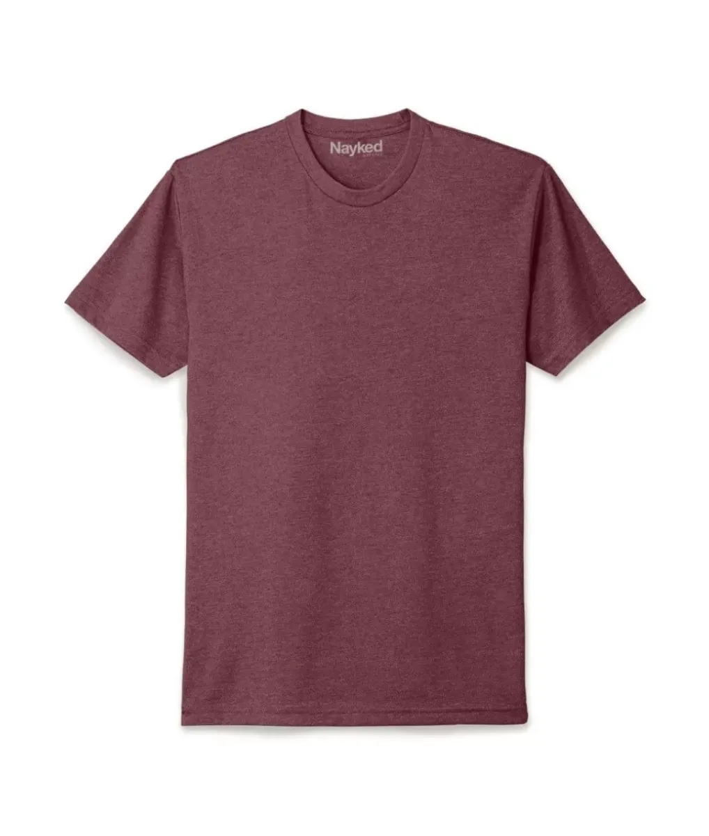 New Nayked Apparel Men'S Ridiculously Soft Midweight Big Crew T-Shirt