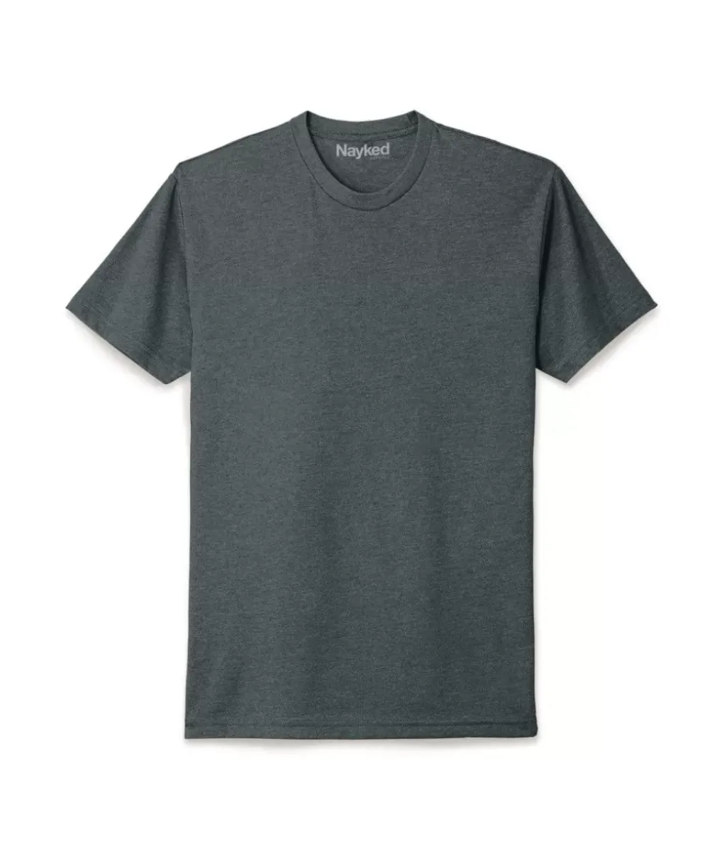New Nayked Apparel Men'S Ridiculously Soft Midweight Big Crew T-Shirt