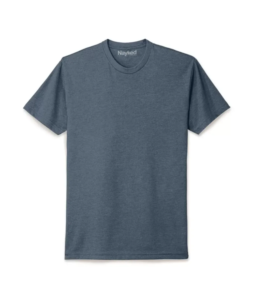 New Nayked Apparel Men'S Ridiculously Soft Midweight Big Crew T-Shirt