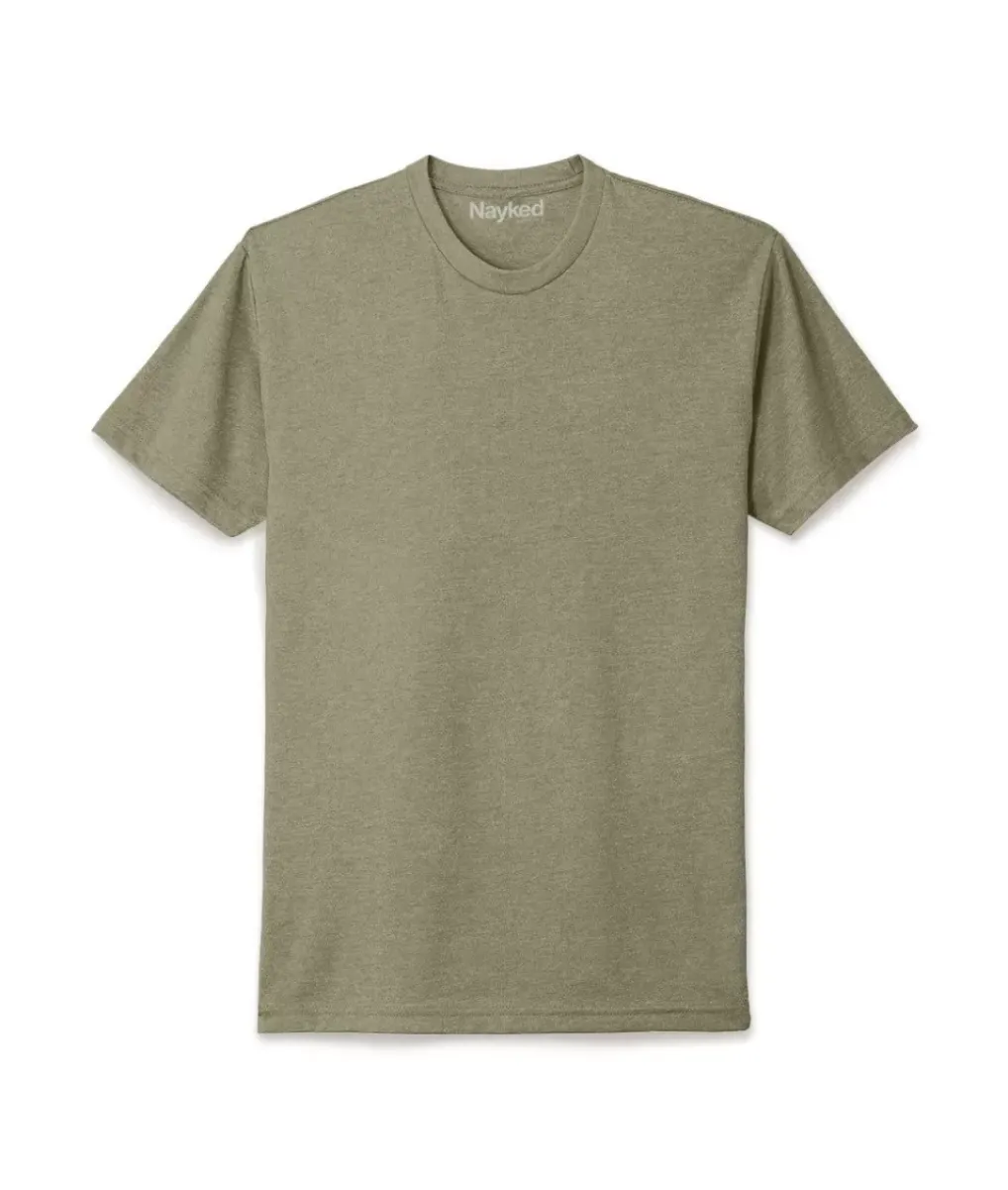 New Nayked Apparel Men'S Ridiculously Soft Midweight Big Crew T-Shirt