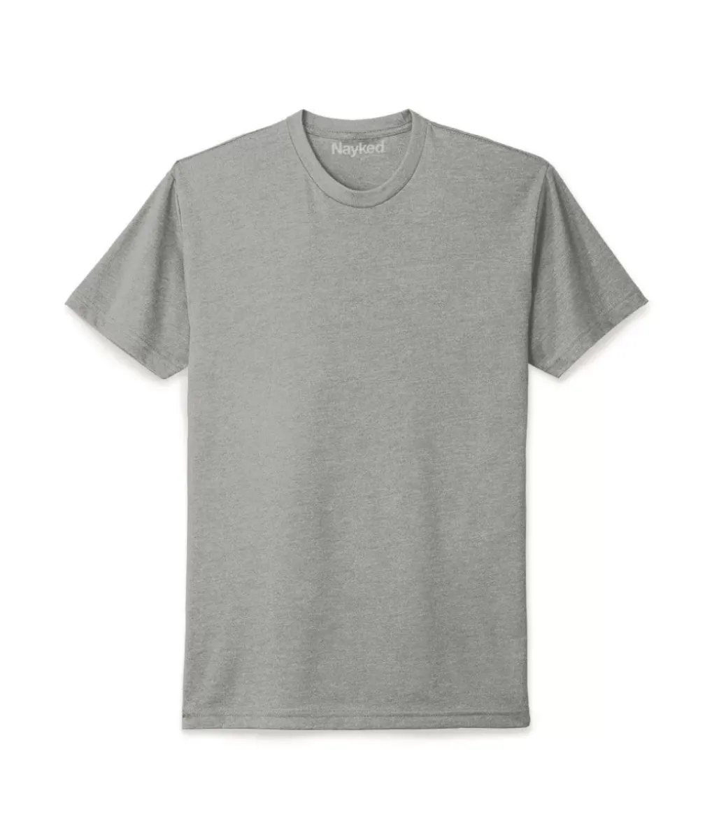 New Nayked Apparel Men'S Ridiculously Soft Midweight Big Crew T-Shirt