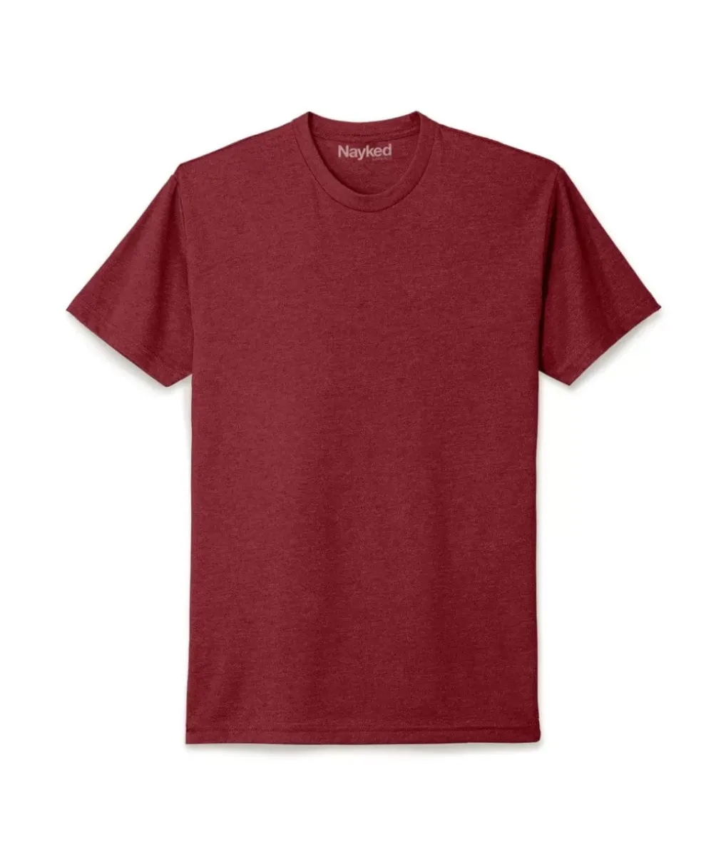New Nayked Apparel Men'S Ridiculously Soft Midweight Big Crew T-Shirt