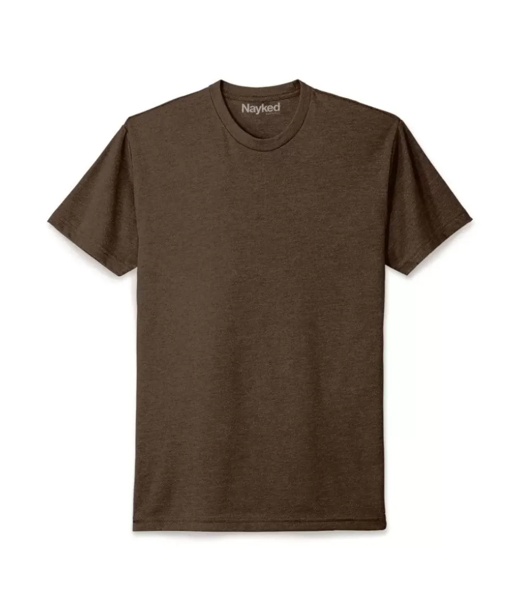 New Nayked Apparel Men'S Ridiculously Soft Midweight Big Crew T-Shirt