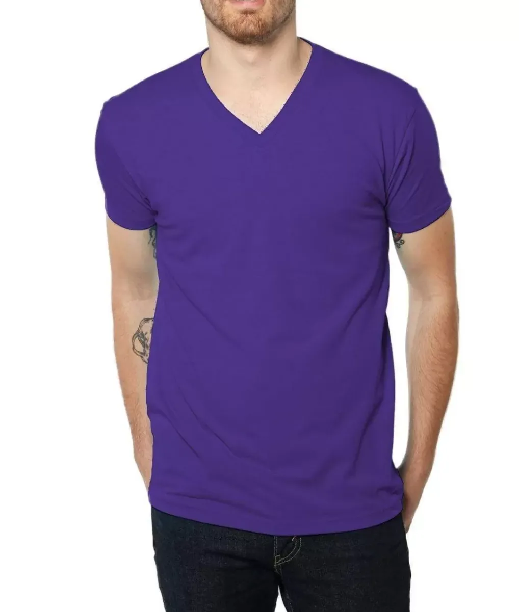 Online Nayked Apparel Men'S Ridiculously Soft Midweight V-Neck