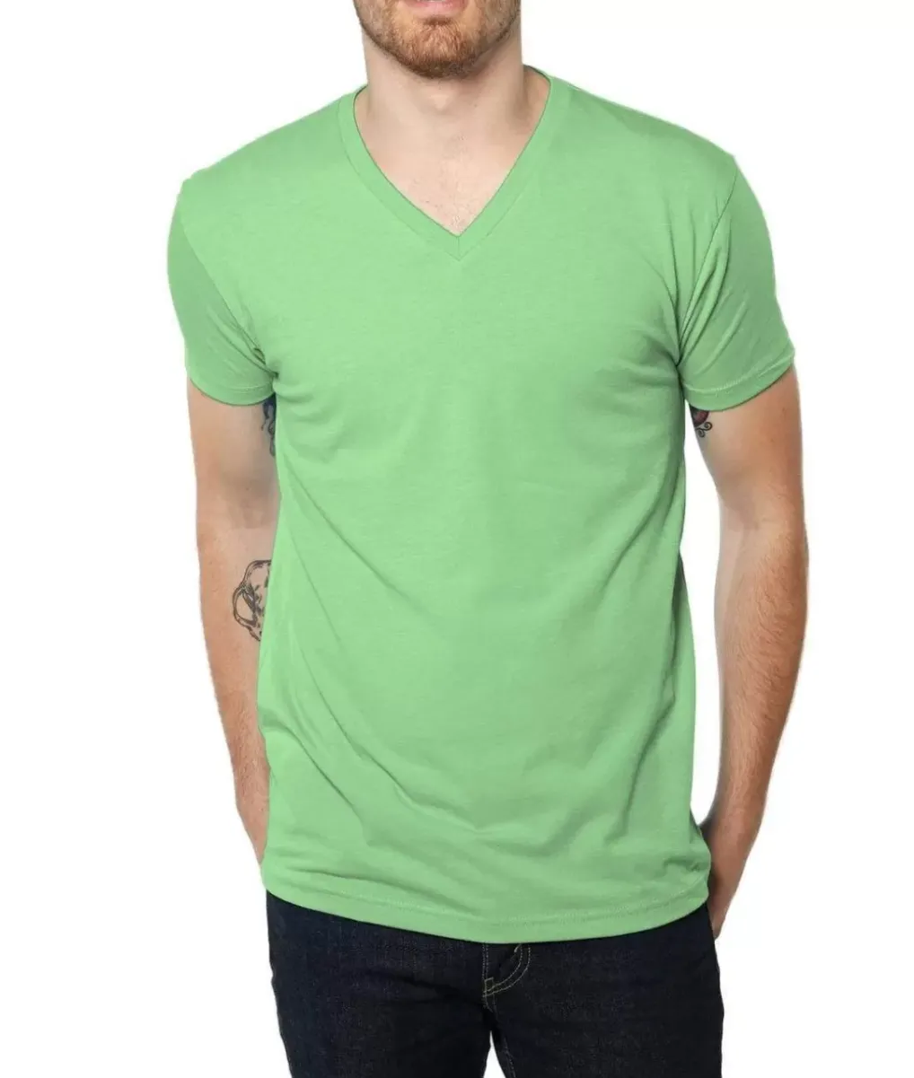 Online Nayked Apparel Men'S Ridiculously Soft Midweight V-Neck