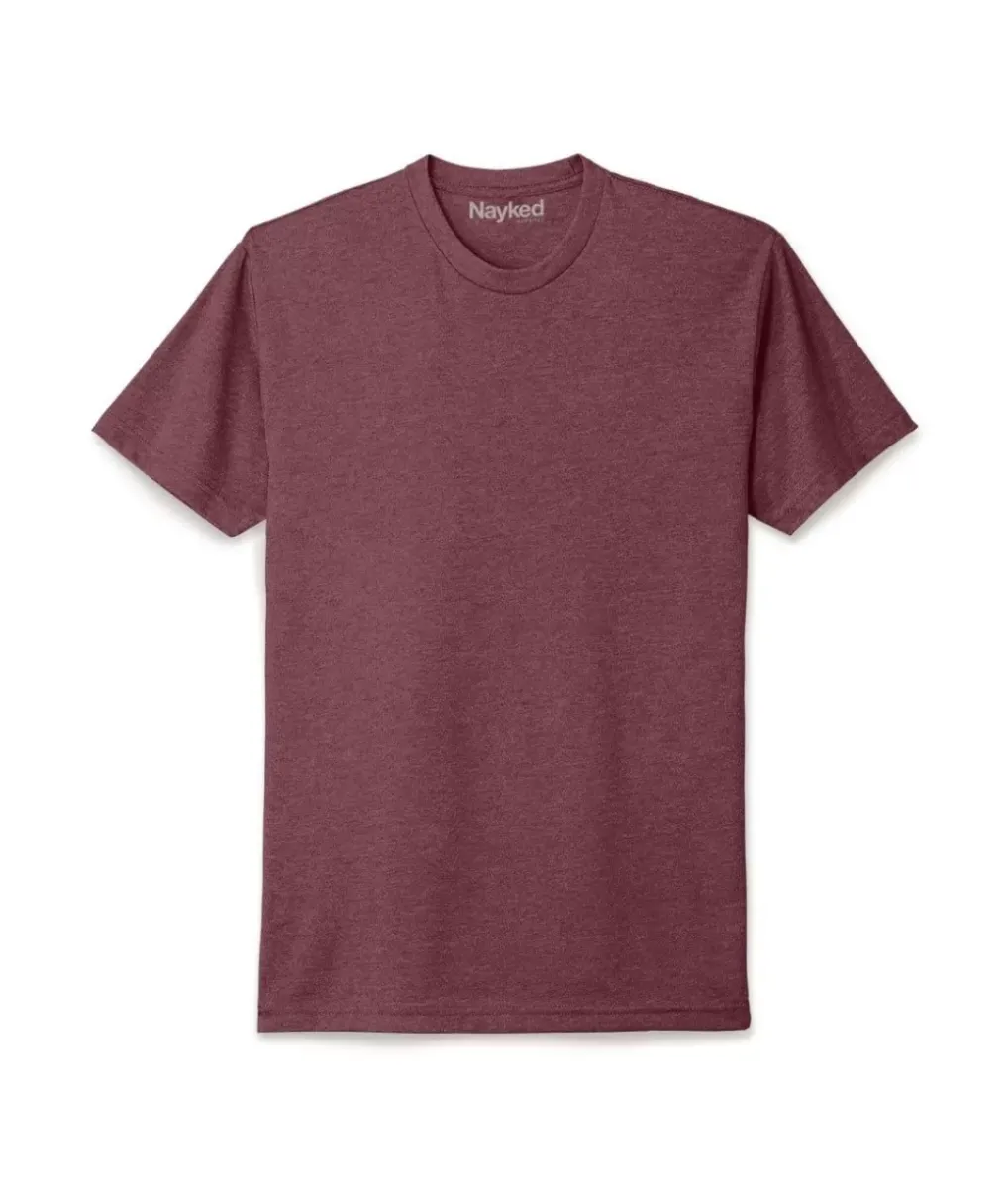 Online Nayked Apparel Men'S Ridiculously Soft Midweight Crew T-Shirt | New Arrival Colors