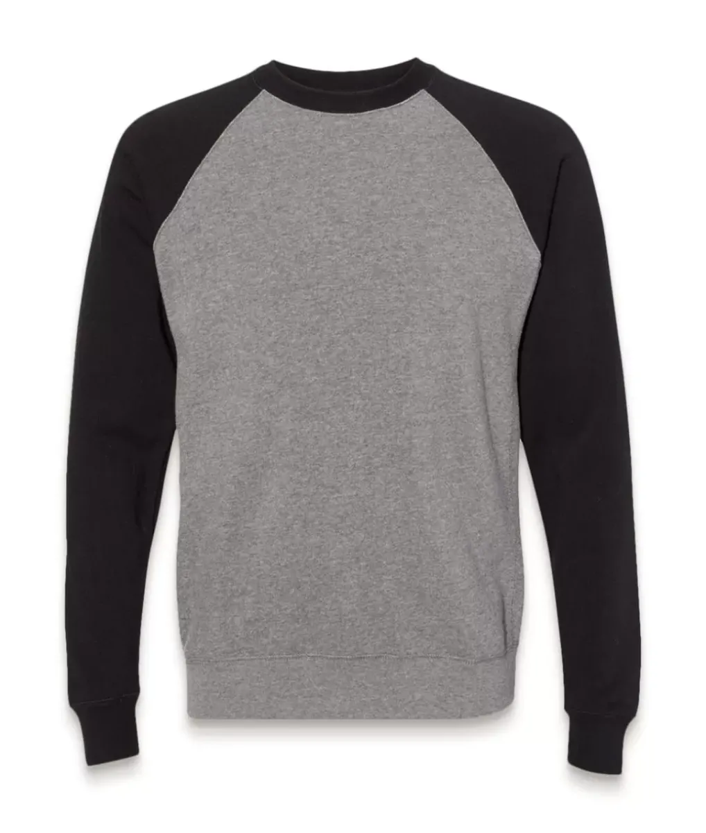 Online Nayked Apparel Men'S Ridiculously Soft Midweight Raglan Colorblocked Pullover