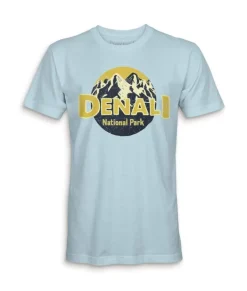 Hot Nayked Apparel Men'S Ridiculously Soft Midweight Graphic Tee | Denali National Park