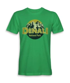 Hot Nayked Apparel Men'S Ridiculously Soft Midweight Graphic Tee | Denali National Park