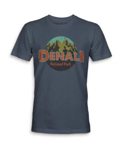 Hot Nayked Apparel Men'S Ridiculously Soft Midweight Graphic Tee | Denali National Park