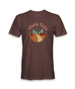Online Nayked Apparel Men'S Ridiculously Soft Midweight Graphic Tee | Road Trip