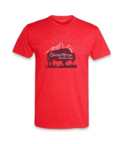 Fashion Nayked Apparel Men'S Ridiculously Soft Midweight Graphic Tee | Grand Teton National Park