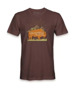 Fashion Nayked Apparel Men'S Ridiculously Soft Midweight Graphic Tee | Grand Teton National Park
