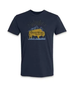 Fashion Nayked Apparel Men'S Ridiculously Soft Midweight Graphic Tee | Grand Teton National Park