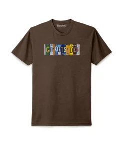 Discount Nayked Apparel Men'S Ridiculously Soft Midweight Graphic Tee | Go Outside