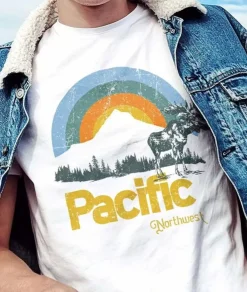 Clearance Nayked Apparel Men'S Ridiculously Soft Midweight Graphic Tee | Pacific Northwest