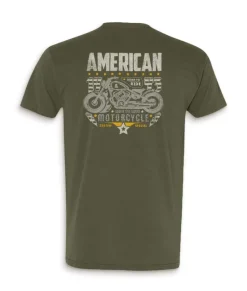 Sale Nayked Apparel Men'S Ridiculously Soft Midweight Sueded Graphic Tee | American Motorcycles