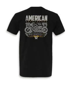 Sale Nayked Apparel Men'S Ridiculously Soft Midweight Sueded Graphic Tee | American Motorcycles