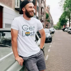 Clearance Nayked Apparel Men'S Ridiculously Soft Midweight Graphic Tee | Get Lost