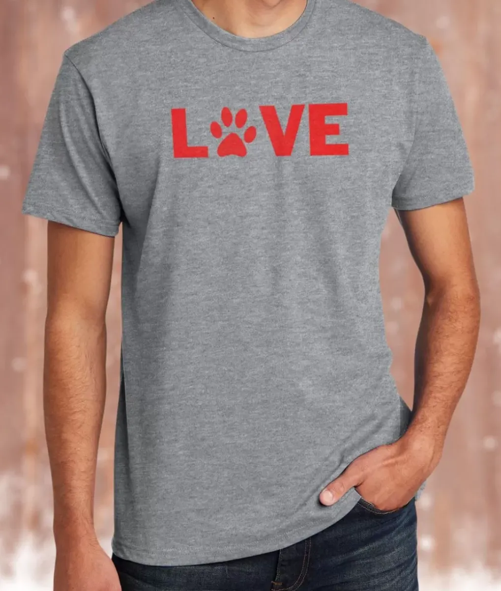 Discount Nayked Apparel Men'S Ridiculously Soft Midweight Valentine'S Day Graphic T-Shirt | Love My Pet