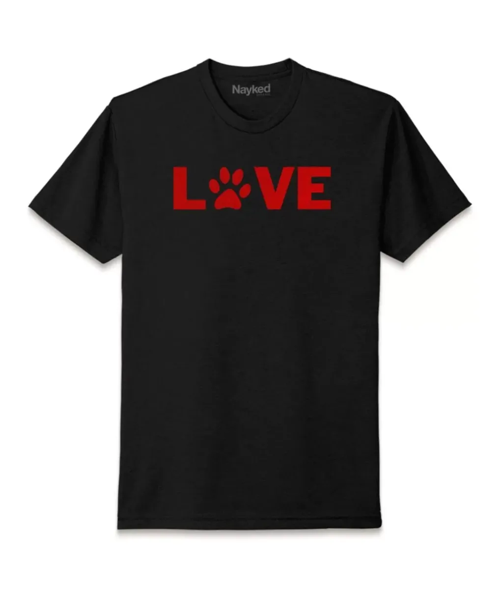 Discount Nayked Apparel Men'S Ridiculously Soft Midweight Valentine'S Day Graphic T-Shirt | Love My Pet