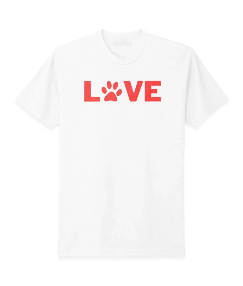 Discount Nayked Apparel Men'S Ridiculously Soft Midweight Valentine'S Day Graphic T-Shirt | Love My Pet