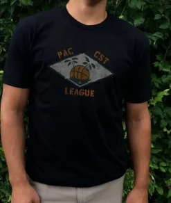 Best Nayked Apparel Men'S Ridiculously Soft Midweight Graphic Tee | Pacific Coast League
