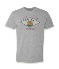 Best Nayked Apparel Men'S Ridiculously Soft Midweight Graphic Tee | Pacific Coast League