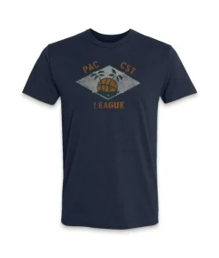 Best Nayked Apparel Men'S Ridiculously Soft Midweight Graphic Tee | Pacific Coast League