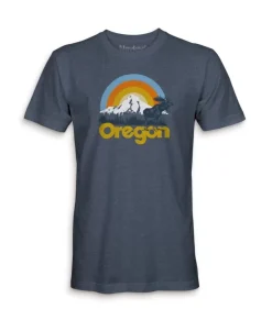 Discount Nayked Apparel Men'S Ridiculously Soft Midweight Graphic Tee | Oregon