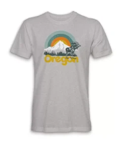 Discount Nayked Apparel Men'S Ridiculously Soft Midweight Graphic Tee | Oregon
