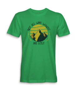 Discount Nayked Apparel Men'S Ridiculously Soft Midweight Graphic Tee | Not All Who Wander Are Lost