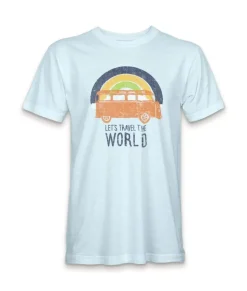 Discount Nayked Apparel Men'S Ridiculously Soft Midweight Graphic Tee | Let'S Travel The World
