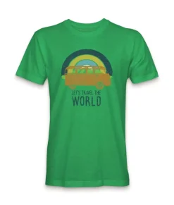 Discount Nayked Apparel Men'S Ridiculously Soft Midweight Graphic Tee | Let'S Travel The World