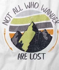 Online Nayked Apparel Men'S Ridiculously Soft Midweight Graphic Tee | Not All Who Wander Are Lost