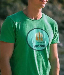 Fashion Nayked Apparel Men'S Ridiculously Soft Midweight Graphic Tee | All Good In The Woods