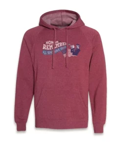 Discount Nayked Apparel Men'S Ridiculously Soft Midweight Raglan Hooded Graphic Sweatshirt | Honor And Remember