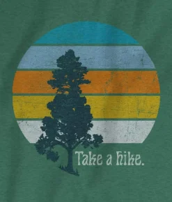 Discount Nayked Apparel Men'S Ridiculously Soft Midweight Raglan Hooded Graphic Sweatshirt | Take A Hike