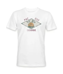 Clearance Nayked Apparel Men'S Ridiculously Soft Midweight Graphic Tee | Pacific Coast League